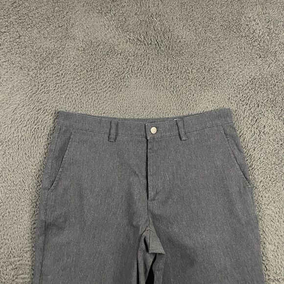 Mizzen+Main Pants Mens 32x31 Gray Slim Straight Fit Performance Chino Stretch - Picture 2 of 14